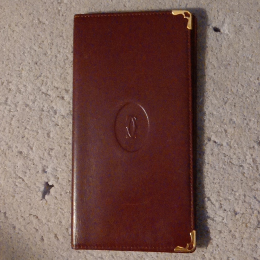 Cartier long wallet brown
